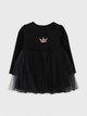 Avery - "Black Tutu Crown Dress"